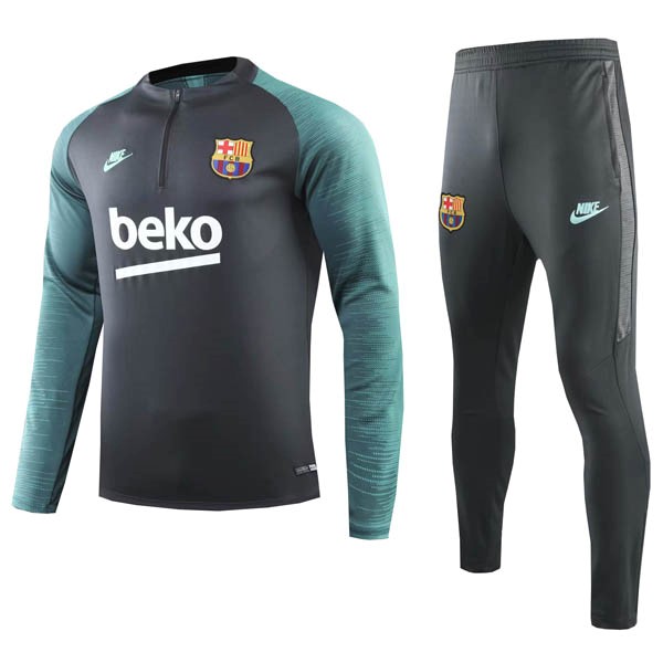 Trainingsanzug Barcelona 2019-20 Schwarz Grün Grau